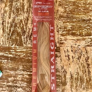 Euronext 14” in. real hair clip in extensions